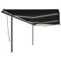 Automatische Markise mit LED & Windsensor 6x3,5 m Anthrazit Automatische Markise mit LED & Windsensor 6x3,5 m Anthrazit