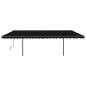 Automatische Markise mit LED & Windsensor 6x3,5 m Anthrazit Automatische Markise mit LED & Windsensor 6x3,5 m Anthrazit