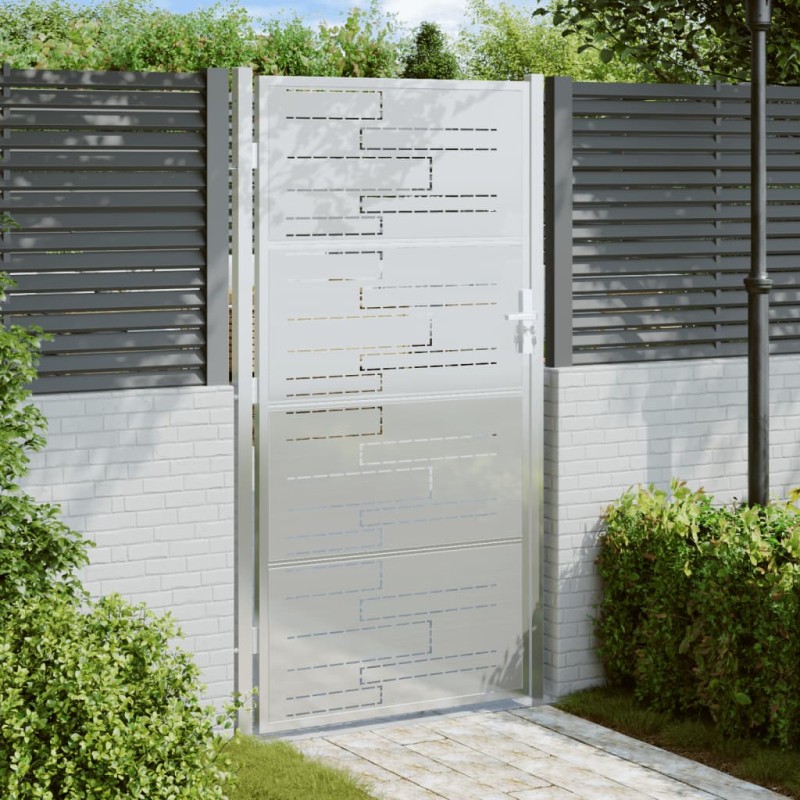 vidaXL Gartentor 100x180 cm Edelstahl vidaXL Gartentor 100x180 cm Edelstahl