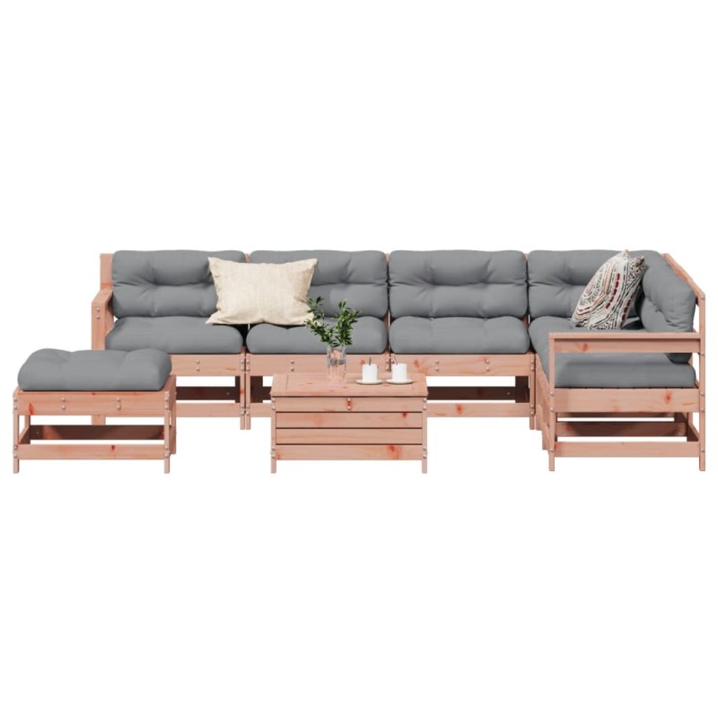 vidaXL 8-tlg. Garten-Lounge-Set mit Kissen Massivholz Douglasie vidaXL 8-tlg. Garten-Lounge-Set mit Kissen Massivholz Douglasie