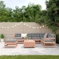 vidaXL 8-tlg. Garten-Lounge-Set mit Kissen Massivholz Douglasie vidaXL 8-tlg. Garten-Lounge-Set mit Kissen Massivholz Douglasie