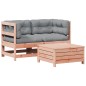 vidaXL 3-tlg. Garten-Lounge-Set mit Kissen Massivholz Douglasie vidaXL 3-tlg. Garten-Lounge-Set mit Kissen Massivholz Douglasie