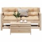 vidaXL 3-tlg. Garten-Lounge-Set mit Kissen Massivholz Kiefer vidaXL 3-tlg. Garten-Lounge-Set mit Kissen Massivholz Kiefer