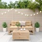 vidaXL 3-tlg. Garten-Lounge-Set mit Kissen Massivholz Kiefer vidaXL 3-tlg. Garten-Lounge-Set mit Kissen Massivholz Kiefer