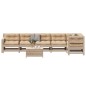 vidaXL 7-tlg. Garten-Lounge-Set mit Kissen Massivholz Kiefer vidaXL 7-tlg. Garten-Lounge-Set mit Kissen Massivholz Kiefer