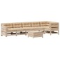 vidaXL 7-tlg. Garten-Lounge-Set mit Kissen Massivholz Kiefer vidaXL 7-tlg. Garten-Lounge-Set mit Kissen Massivholz Kiefer