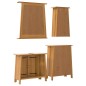 vidaXL 4-tlg. Badmöbel-Set Massivholz Kiefer vidaXL 4-tlg. Badmöbel-Set Massivholz Kiefer