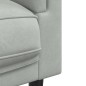 vidaXL 2-tlg. Sofagarnitur mit Kissen Hellgrau Samt vidaXL 2-tlg. Sofagarnitur mit Kissen Hellgrau Samt