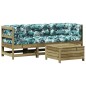 vidaXL 4-tlg. Garten-Lounge-Set mit Kissen Kiefernholz Imprägniert vidaXL 4-tlg. Garten-Lounge-Set mit Kissen Kiefernholz Imprägniert