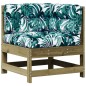 vidaXL 4-tlg. Garten-Lounge-Set mit Kissen Kiefernholz Imprägniert vidaXL 4-tlg. Garten-Lounge-Set mit Kissen Kiefernholz Imprägniert
