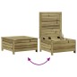 vidaXL 4-tlg. Garten-Lounge-Set mit Kissen Kiefernholz Imprägniert vidaXL 4-tlg. Garten-Lounge-Set mit Kissen Kiefernholz Imprägniert