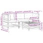 vidaXL 4-tlg. Garten-Lounge-Set mit Kissen Kiefernholz Imprägniert vidaXL 4-tlg. Garten-Lounge-Set mit Kissen Kiefernholz Imprägniert