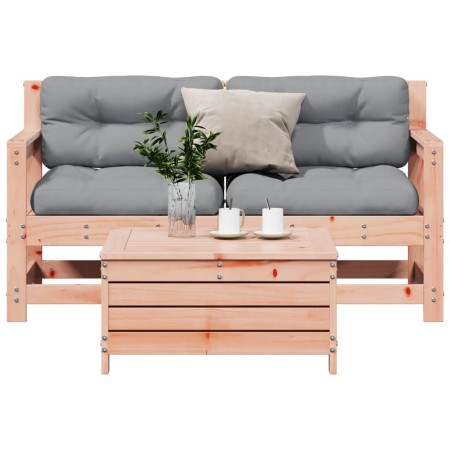 vidaXL 3-tlg. Garten-Lounge-Set mit Kissen Massivholz Douglasie