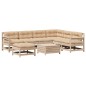 vidaXL 8-tlg. Garten-Lounge-Set mit Kissen Massivholz Kiefer vidaXL 8-tlg. Garten-Lounge-Set mit Kissen Massivholz Kiefer