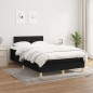 vidaXL Boxspringbett mit Matratze Schwarz 120x190 cm Stoff vidaXL Boxspringbett mit Matratze Schwarz 120x190 cm Stoff
