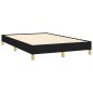 vidaXL Boxspringbett mit Matratze Schwarz 120x190 cm Stoff vidaXL Boxspringbett mit Matratze Schwarz 120x190 cm Stoff