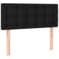 vidaXL Boxspringbett mit Matratze & LED Schwarz 120x190 cm Stoff vidaXL Boxspringbett mit Matratze & LED Schwarz 120x190 cm Stoff
