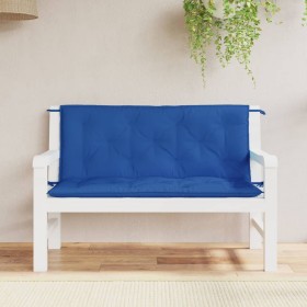 vidaXL Gartenbank-Auflagen 2 Stk. Blau 120x50x7 cm Oxford-Gewebe