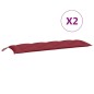 vidaXL Gartenbank-Auflagen 2 Stk. Weinrot 150x50x7 cm Oxford-Gewebe vidaXL Gartenbank-Auflagen 2 Stk. Weinrot 150x50x7 cm Oxford-Gewebe