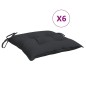 vidaXL Palettenkissen 6 Stk. Schwarz 50x50x7 cm Oxford-Gewebe vidaXL Palettenkissen 6 Stk. Schwarz 50x50x7 cm Oxford-Gewebe