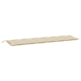 vidaXL Gartenbank-Auflage Beige 200x50x7 cm Oxford-Gewebe