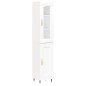 Highboard Weiß 34,5x34x180 cm Holzwerkstoff Highboard Weiß 34,5x34x180 cm Holzwerkstoff