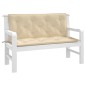 vidaXL Gartenbank-Auflagen 2 Stk. Beige 120x50x7 cm Oxford-Gewebe vidaXL Gartenbank-Auflagen 2 Stk. Beige 120x50x7 cm Oxford-Gewebe