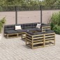 vidaXL 8-tlg. Garten-Sofagarnitur mit Kissen Kiefernholz Imprägniert vidaXL 8-tlg. Garten-Sofagarnitur mit Kissen Kiefernholz Imprägniert