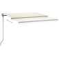 Automatische Markise mit LED & Windsensor 4,5x3 m Cremeweiß Automatische Markise mit LED & Windsensor 4,5x3 m Cremeweiß