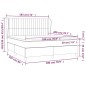 vidaXL Boxspringbett mit Matratze Creme 180x200 cm Stoff vidaXL Boxspringbett mit Matratze Creme 180x200 cm Stoff