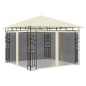 vidaXL Pavillon mit Moskitonetz & LED-Lichterkette 3x3x2,73m Cremeweiß vidaXL Pavillon mit Moskitonetz & LED-Lichterkette 3x3x2,73m Cremeweiß
