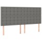 vidaXL Boxspringbett mit Matratze Dunkelgrau 180x200 cm Stoff vidaXL Boxspringbett mit Matratze Dunkelgrau 180x200 cm Stoff
