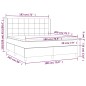 vidaXL Boxspringbett mit Matratze Creme 180x200 cm Stoff vidaXL Boxspringbett mit Matratze Creme 180x200 cm Stoff