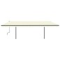 vidaXL Markise Automatisch Einziehbar mit Pfosten 6x3 m Creme vidaXL Markise Automatisch Einziehbar mit Pfosten 6x3 m Creme