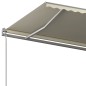 vidaXL Markise Automatisch Einziehbar mit Pfosten 6x3 m Creme vidaXL Markise Automatisch Einziehbar mit Pfosten 6x3 m Creme