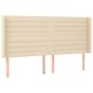vidaXL Boxspringbett mit Matratze & LED Creme 180x200 cm Stoff vidaXL Boxspringbett mit Matratze & LED Creme 180x200 cm Stoff