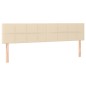 vidaXL Boxspringbett mit Matratze Creme 180x200 cm Stoff vidaXL Boxspringbett mit Matratze Creme 180x200 cm Stoff