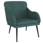 vidaXL Sessel Dunkelgrün 63x76x80 cm Samt vidaXL Sessel Dunkelgrün 63x76x80 cm Samt