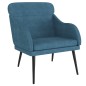 vidaXL Sessel Blau 63x76x80 cm Samt vidaXL Sessel Blau 63x76x80 cm Samt