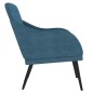 vidaXL Sessel Blau 63x76x80 cm Samt vidaXL Sessel Blau 63x76x80 cm Samt