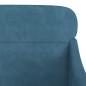 vidaXL Sessel Blau 63x76x80 cm Samt vidaXL Sessel Blau 63x76x80 cm Samt