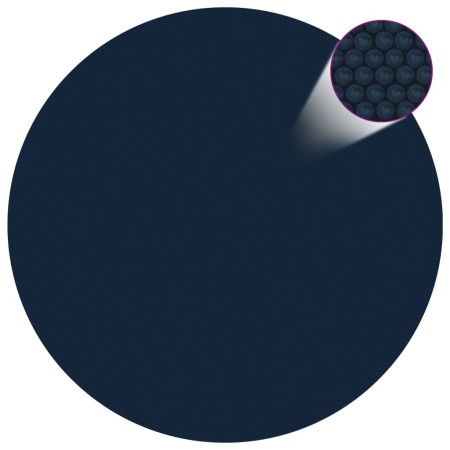 vidaXL Treibende Pool-Solarplane PE 549 cm Schwarz und Blau