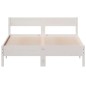vidaXL Massivholzbett ohne Matratze Weiß 140x190 cm Kiefernholz vidaXL Massivholzbett ohne Matratze Weiß 140x190 cm Kiefernholz
