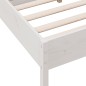 vidaXL Massivholzbett ohne Matratze Weiß 140x190 cm Kiefernholz vidaXL Massivholzbett ohne Matratze Weiß 140x190 cm Kiefernholz