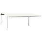 vidaXL Markise Manuell Einziehbar mit Pfosten 3,5x2,5 m Creme vidaXL Markise Manuell Einziehbar mit Pfosten 3,5x2,5 m Creme