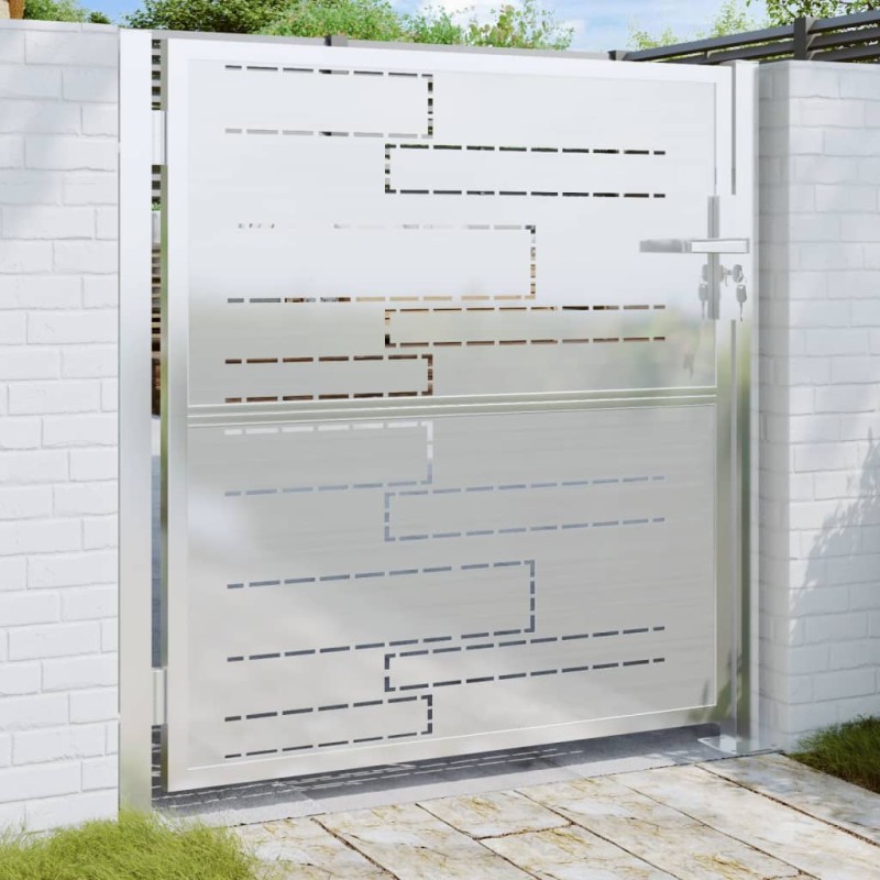 vidaXL Gartentor 100x100 cm Edelstahl vidaXL Gartentor 100x100 cm Edelstahl