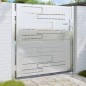 vidaXL Gartentor 100x100 cm Edelstahl vidaXL Gartentor 100x100 cm Edelstahl