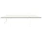 vidaXL Markise Manuell Einziehbar mit Pfosten 3,5x2,5 m Creme vidaXL Markise Manuell Einziehbar mit Pfosten 3,5x2,5 m Creme