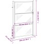 vidaXL Gartentor 100x150 cm Edelstahl vidaXL Gartentor 100x150 cm Edelstahl