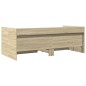 vidaXL Tagesbett mit Schubladen Sonoma-Eiche 100x200 cm Holzwerkstoff vidaXL Tagesbett mit Schubladen Sonoma-Eiche 100x200 cm Holzwerkstoff